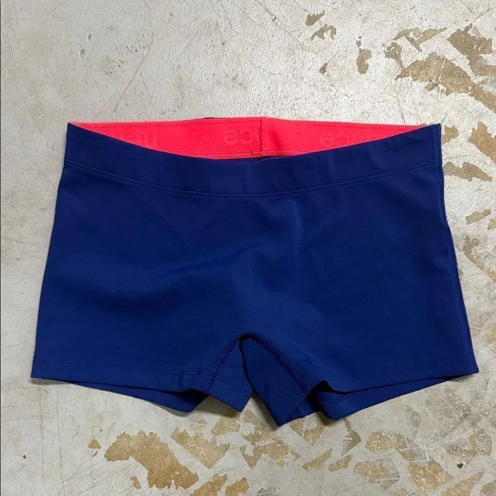 Women's Blue and Pink Shorts NWOT New Balance Athletic Spandex Shorts Size Smal